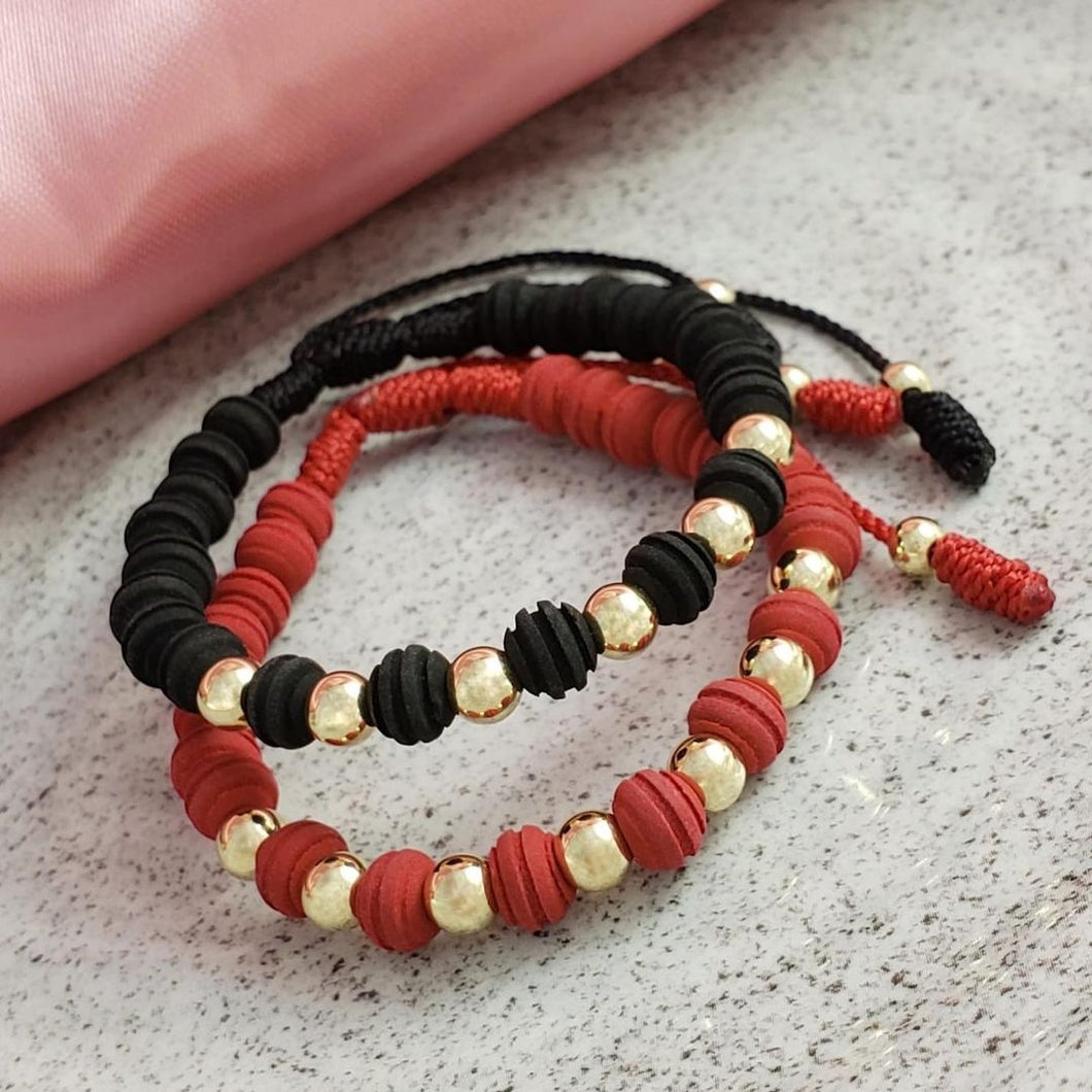 Pulsera Pareja Black & Red